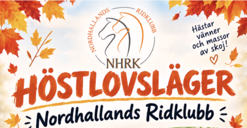 Höstlov på Nordhallands Ridklubb!