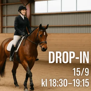 : 🐴✨ DROP-IN-RIDNING FÖR VUXNA RYTTARE! ✨🐴
