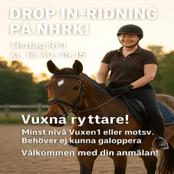 🌟DROP IN-RIDNING PÅ NHRK! 🌟
