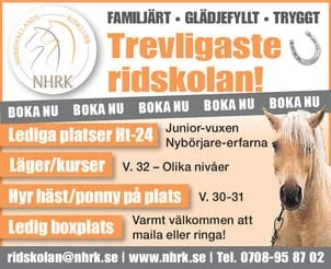 FUNDERAR DU PÅ ATT BÖRJA RIDA?!